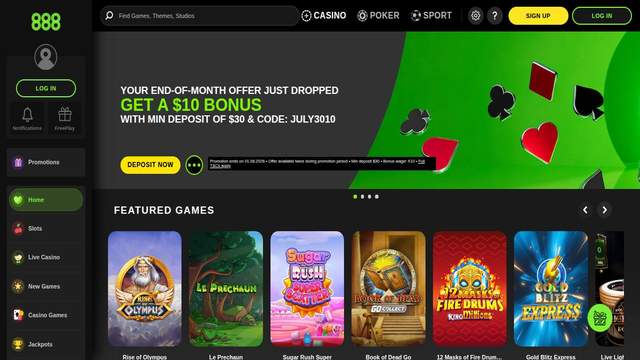 888 Casino casino screenshot